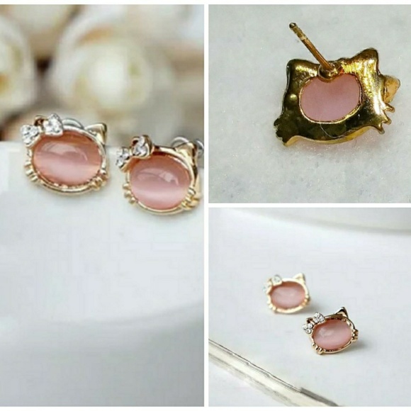 🎀Charming Opal Hello Kitty Studs - Picture 6 of 8